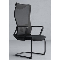 사무실의자전문 인체 공학적 의자 컴퓨터의자 사무실의자 학생의자 독서실의자, 화이트 프레임 그레이 네트, 높은등받이 통기성 의자(팔걸이일체형)