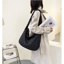 한소희가방 여자 숄더 패딩 크로플 에코백 여성 대학입학선물