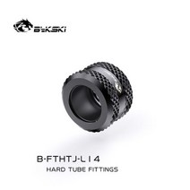 Bykski 안티 오프 하드 튜브 피팅 OD14mm 다이아몬드 패턴 향상된 실리콘 B-FTHTJ-L14, [01] Black, [01] For OD14mm Hard Tube