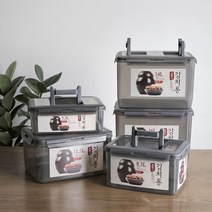 국산 튼튼하고 위생적인 반투명 플라스틱 김치통 5size, 1개, 8.3L