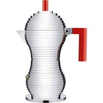 [ 아마존 독일 직구 ] alessi 감성주방용품 pulcina mdl026 rfm 디자인 커피 머신 마그네틱 베이스 알루미늄 및 pa 6컵 레드
