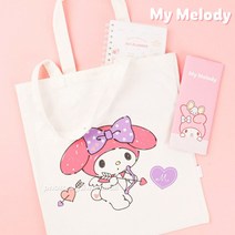 산리오 마이멜로디 빅 에코백 신주머니 보조가방 실내화 가방 초등학생 아동 유아 어린이 유치원 대학생 남아 여아 캐릭터 크로스백