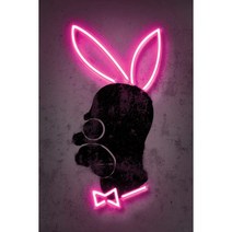 토끼 심슨 인테리어 캔버스 액자, +5000