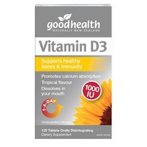 NZ직구 굿 헬스 Vitamin 3세 이상 D3 성인 1 000 IU 120tab 1Pack, 수량, 상세참조