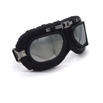 스노우보드고글 여성스키고글 안경착용고글 Moore axe 오토바이 2 차 세계 대전 스팀, Silver Lens