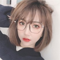 안티 블루 안경 프레임 불규칙한 다각형 평면 렌즈