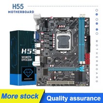 H55 마더 보드 LGA1156 지원 코어 I3/I7 I5 760 CPU DDR3 데스크탑 Ram 메모리 VGA HDMI 게이머 PC, [01] 마더 보드