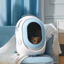 고양이 강아지 캐리어 백팩 가방 야외 여행 콜드 포그 에어컨 아웃 트롤리 케이스 멀티 통기성 이중 목적 풀로드 상자, 로우 프로파일 버전, 협력사, 조용한 파란색