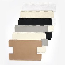 니뜨 인조가죽 파우치 바닥 /무료도안증정 니뜨가방부자재 뜨개부자재 파우치만들기 파우치바닥 뜨개파우치 재단원단 가방재단 바닥재단, 라이트그레이