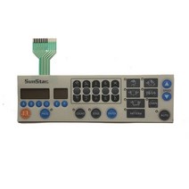 고주파실링기 SunStar KM250A350506530640250B 조작 패널 멤브레인 버튼 스위치 종이 스티커 용 재봉틀 부품, [01] 01
