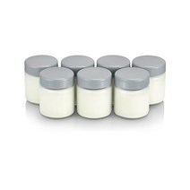 세버린 요거트 메이커 글래스 그레이 150ml 7팩 SEVERIN Replacement jars for yoghurt makers