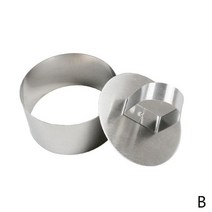 쿠키틀 토끼 곰돌이 발렌타인 진저맨 초콜릿 몰드 스테인레스 스틸 3D 라운드 케이크 금형 DIY Bakeware 컵, 02 Round