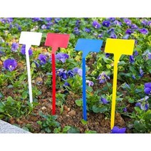 야외 화분 식물 이름표 꽃 대형 라벨 태그 정원 마커 인식표, 블루