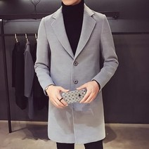 코트 2023 겨울 새 모직 솔리드 아한 롱 스마트 데일리