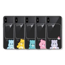 케어베어 페이보릿 클리어케이스(갤럭시시리즈) 갤럭시노트4:하트송베어페이보릿, 1개