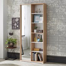 라벨라F 에이린 800 전신거울 수납장, 오크