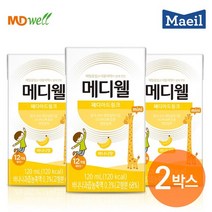 메디웰 페디아드링크 미니 바나나맛 2박스 (120ml x 48팩), 색상:옵션없음, 단품