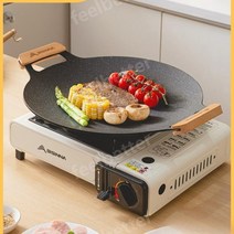 안성주물 주물 가마솥뚜껑 무쇠 솥뚜껑 불판 그리들팬 바베큐그릴 고기 삼겹살 캠핑 대형, C.34cm 블랙+가방