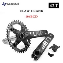 자전거 부품 용품 전기자전거프로휠 104bcd 175mm 170mm 크랭크 303234363840424446485052t 스프로킷 바텀 브래킷 산악 크랭크 세트, 클로 앤 42t 노 bb