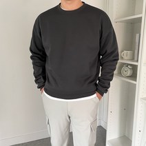남자 기모 코튼 오버핏 맨투맨 빅사이즈까지(10COLOR)