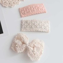코튼아이 퓨어 레이스 머리핀세트 아기머리핀