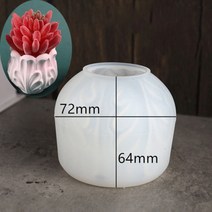 레진아트 세트 재료 몰드 파츠 실리콘 몰드 다육 식물에 대 한 화분 콘크리트 금형 diy 공예 시멘트 점토 금형 라운드 컨테이너 석고 금형 촛불 금형, 꽃 모양