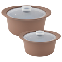 퍼기 이유식 멀티 찜기 800ml + 550ml 세트, 단품, 토프브라운, 1세트