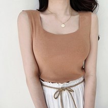 워너비몰 [무배/당일배송] 기획 필수 베이직 스퀘어넥 니트 나시 [7color]