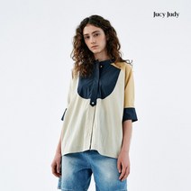 [쥬시쥬디] J컬러블록헨리넥블라우스 JWBL326B