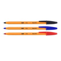 중성펜 빅 오렌지화인 볼펜 0.7mm 1타 12자루 볼펜-72394EA, 적색, 본상품선택