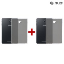 1+1 갤럭시탭 A6 10.1 2016 with S Pen 태블릿 투명 TPU 젤리 케이스 세트 SM-P580 P585, 젤리_누드블랙(1+1), 누드블랙