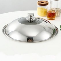강화 유리 냄비 찜솥 볶음요리 볶음팬 스텐통뚜껑 가정용 투명 통용 손잡이 부품 헤드 캡 2981643314, 28cm 뚜껑 에 내경 26-27.5