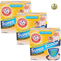 라이브잇 암앤해머 고양이 슈퍼스쿠프 언센티드 무향, 12개, 6.35kg