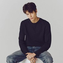 [지오다노] 022910 코튼 저지 크루넥 긴팔 티셔츠