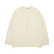 커스텀어클락 프리미엄 미니멀 니트 가디건 크림