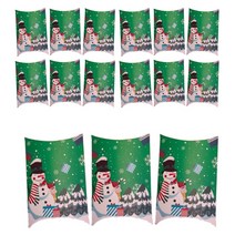 성탄절 선물포장 크리스마스 반달상자 15개, 스노우맨 15개