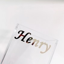 이니셜주문제작 네임스티커 라벨스티커 홀로그램 골드, 폰트04, 컷팅네임 골드 1.5cm
