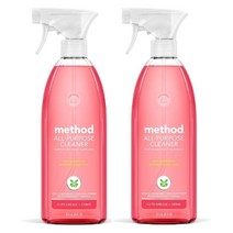 Method All-Purpose Cleaner Pink Grapefruit 메소드 올 퍼포즈 클리너 핑크 자몽 28oz(828ml) 2팩, 1개
