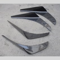 CF Evolution 7 8 9 VOLTEX 스타일 OEM 앞 범퍼 스플리터 카나드 4pcs 탄소 섬유, 02 Carbon friber