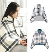 앨리스도매 사무실 캠핑담요 케이프담요 망토겸용 숄 무릎담요-M (9228403), M, 민트