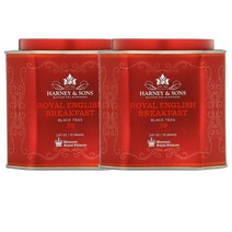 하니앤손스 로얄 잉글리쉬 브렉퍼스트 홍차 75g 30티백 Harney & Sons Royal English Breakfast Black Teas, 2팩