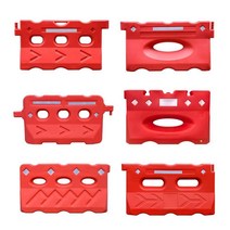 도로 건설 울타리 중앙분리대 물 주입 플라스틱 가드, 큰 세 구멍 물 말 농축 1450x800