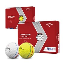 캘러웨이 크롬소프트 트리플트랙 볼 3PCS, 옐로우, 선택완료