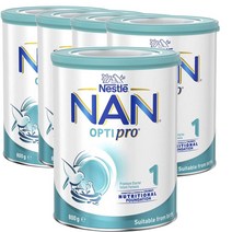 네슬레 호주 Nestle Nan Optipro 1 1단계 NAN 옵티프로 베이비 분유 800g, 5팩