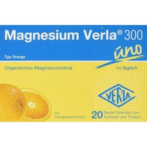 Verla 마그네슘 Magnesium 300mg 20개 독일 베를라 오렌지맛 벨라, 20개 1셋트