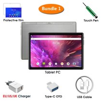 qr코드단말기 인강용태블릿 최신 태블릿 pc 10 인치 mtk6797 데카 코어 rom, 회색, 번들 1