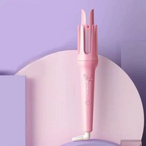 32mm 자동 고데기 오토 웨이브 봉고데기 셀프 헤어 컬링 온도 3단계 조절 초보자용, 핑크, 32CM