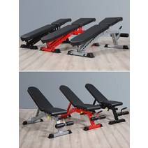 벤치프레스 어깨 복근 운동 인클라인 가정용 접이식, 헬스장 덤벨 벤치 - 블랙