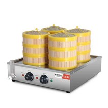 업소용 전기 찜기 대게 찜솥 만두 찜냄비 조리기 호빵, 6구