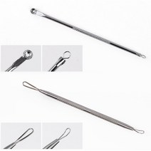 피지 제거 스틱 여드름압출 좁쌀여드름압출 코여드름 코피지뽑기 여드름짜는도구 여드름짜기 코피지제거기, 제품선택, 롱라운드형